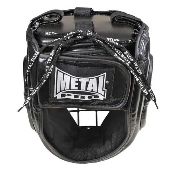 Casque à grille Metal Boxe spécial combat extrême